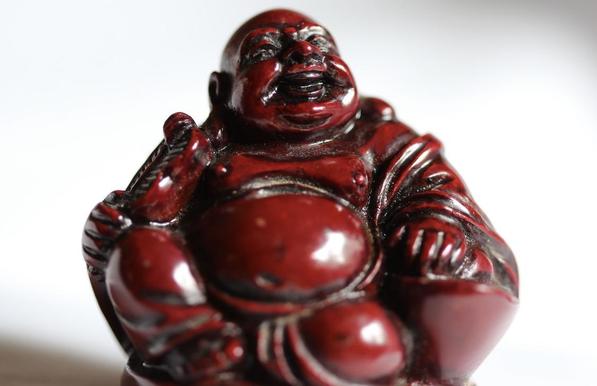 A small Buddha figurine