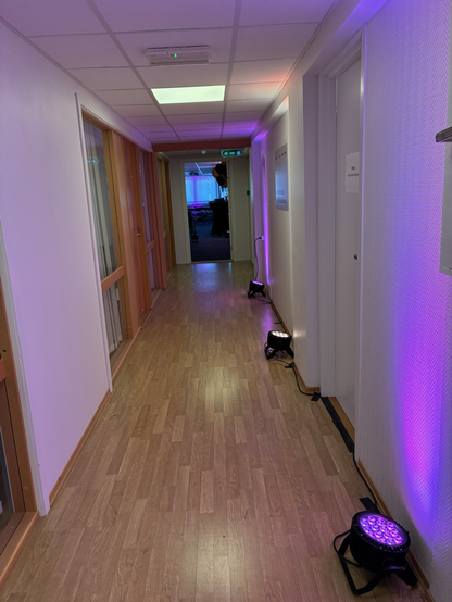 Empty hallway, no people