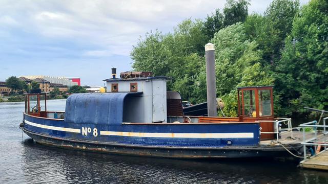A double-ended former clyde passenger ferry built in 1951.