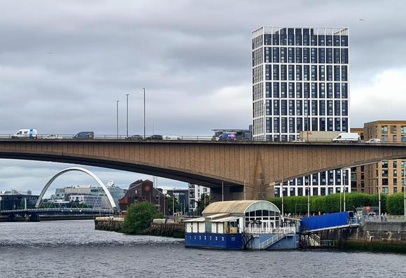 A view down the Clyde in Glasgow.