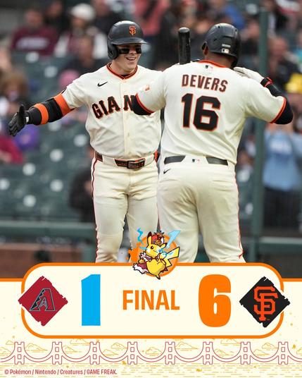 FINAL: Giants 6, Dbacks 1