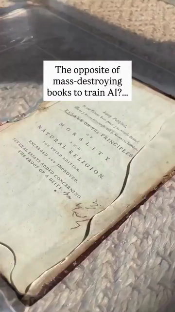 A video of the craft of book binding and painstakingly restoring ancient books