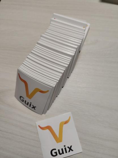 Just arrived Guix stickers