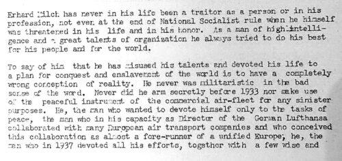 English translation of defense counsel's closing plea for Milch, 25 March 1947