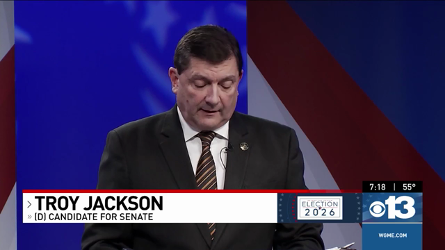 Troy Jackson: "As late as 2024, the FBI was circling around Sen. Collins ... then when President Trump came back, his administration dismantled the investigation. Now she votes with Donald Trump 96% of the time. Look, I don't owe Donald Trump nothing."