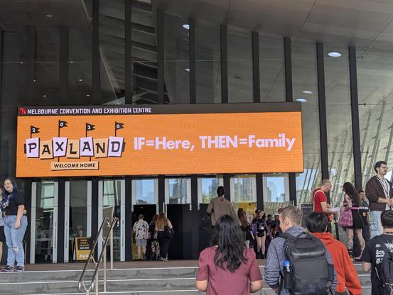 Facade of the MCC with Pax Banner