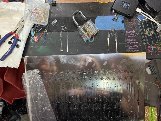 The panel with a set removed