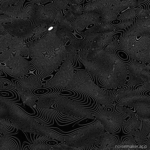 "Moire Than a Feeling" is an abstract work of overlapping wave patterns in light gray