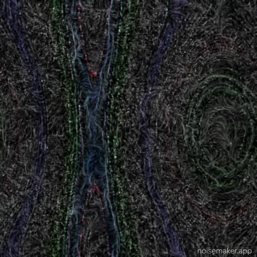 "Moiré Than a Feeling" depicts overlapping moiré waves in dark gray