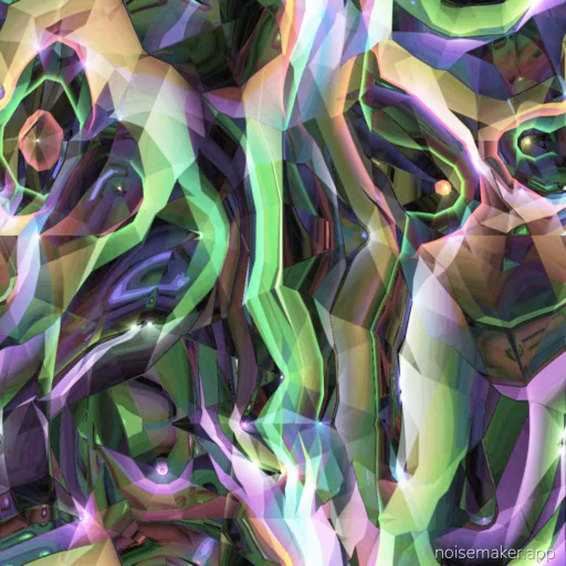 “Cell Refract 2” is an abstract arrangement of overlapping translucent cellular shapes in mint green
