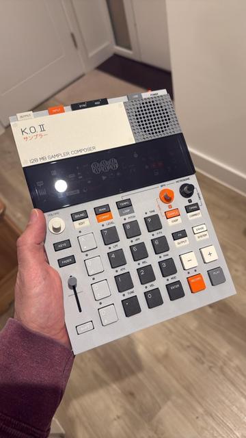 A photograph of an EP-133 K.O II in my chonky chonky hands