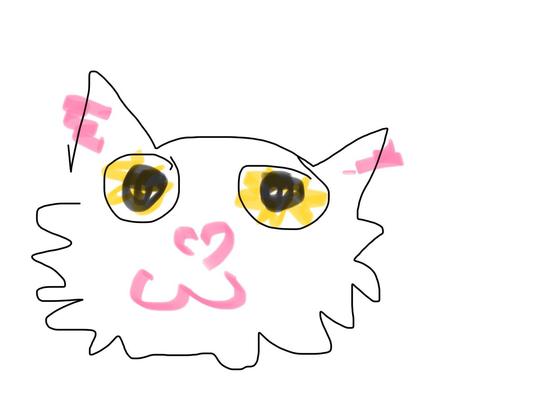 Example of a poorly drawn cat.