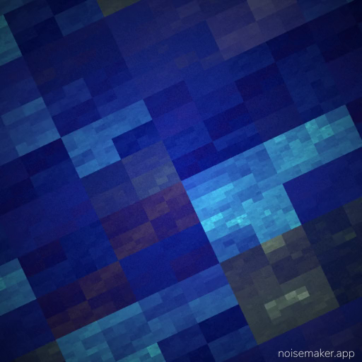 "Corner Case" uses overlapping angular and curved shapes in vibrant cerulean