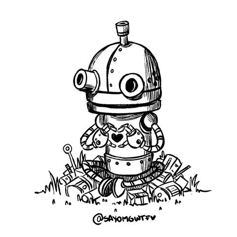 Fanart of Josef, the little robot from Machinarium by Amanita Design!