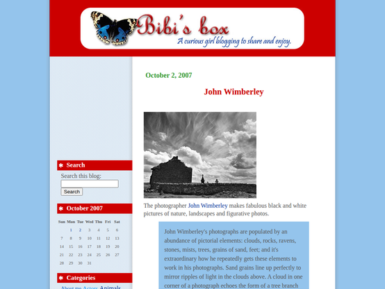 Screenshot of Bibi's Box in 2007