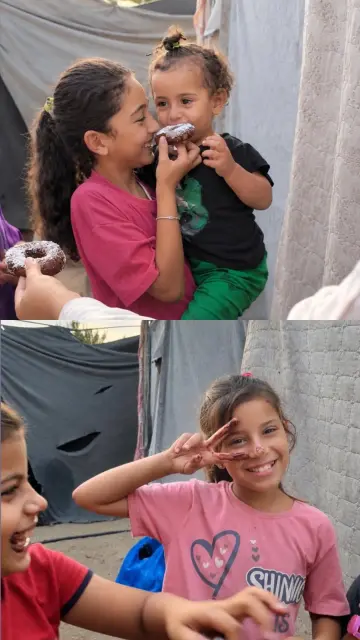 Kids with some chocolate on face