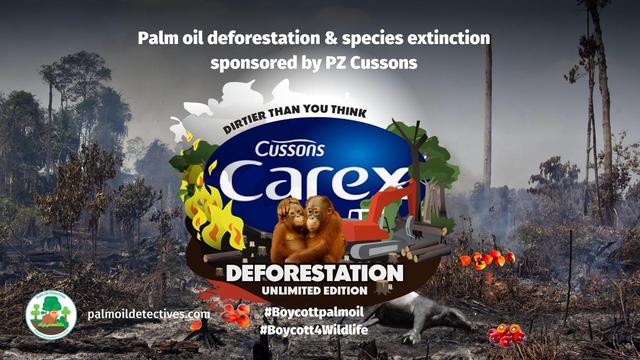 PZ Cussons @cussonspro make Carex, Imperial Leather, Morning Fresh 🫧🧼 using “sustainable” #palmoil. Yet they still cause #palmoil #deforestation and #ecocide 😡 Fight back when you shop and #Boycottpalmoil #Boycott4Wildlife 🌴🧐⛔️🙊 @palmoildetect https://palmoildetectives.com/2021/03/10/pz-cussons/?utm_source=mastodon&utm_medium=Palm+Oil+Detectives&utm_campaign=publer