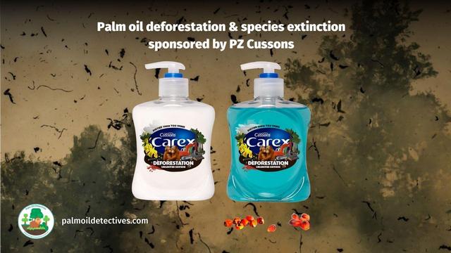PZ Cussons @cussonspro make Carex, Imperial Leather, Morning Fresh 🫧🧼 using “sustainable” #palmoil. Yet they still cause #palmoil #deforestation and #ecocide 😡 Fight back when you shop and #Boycottpalmoil #Boycott4Wildlife 🌴🧐⛔️🙊 @palmoildetect https://palmoildetectives.com/2021/03/10/pz-cussons/?utm_source=mastodon&utm_medium=Palm+Oil+Detectives&utm_campaign=publer
