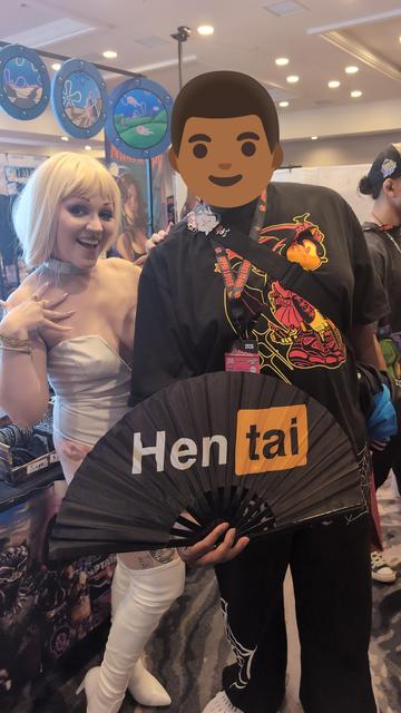 Me with a cosplayer