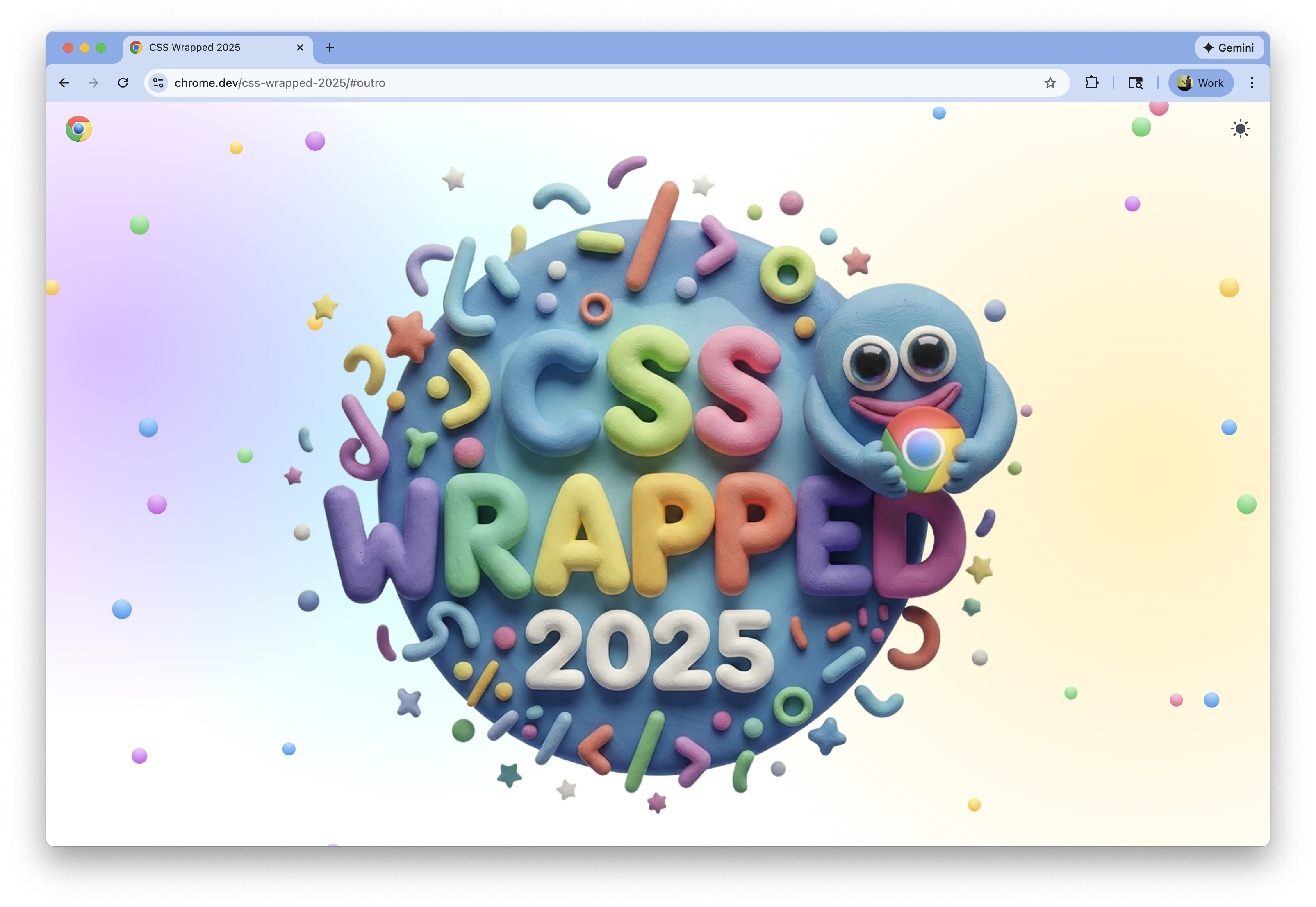 Screenshot of the website