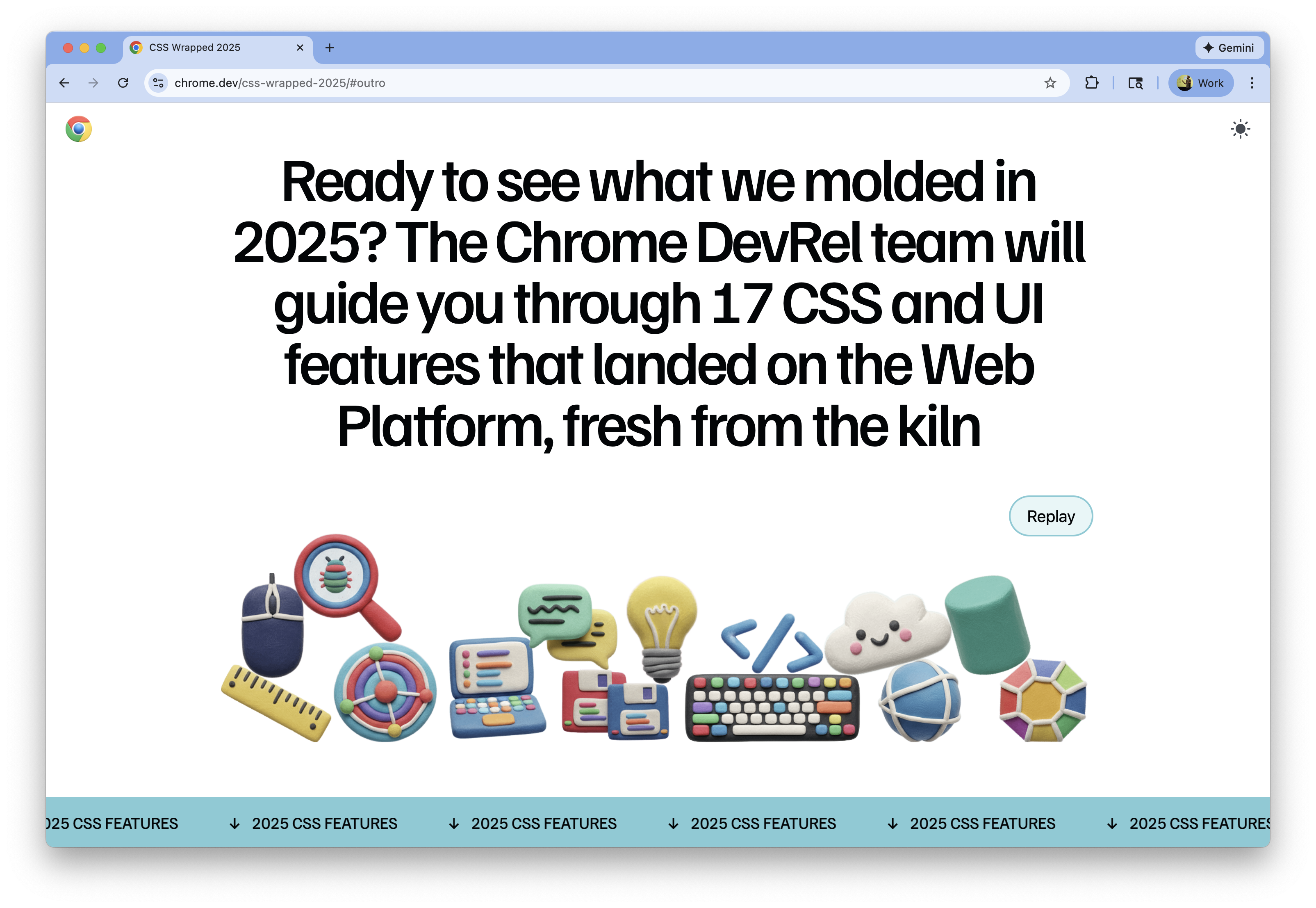 Screenshot of the website