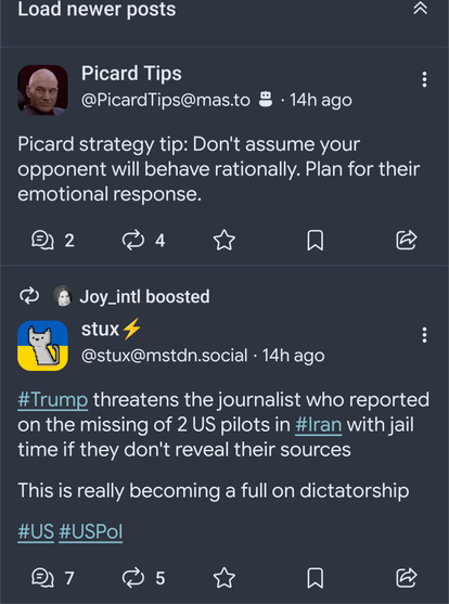 Posted media