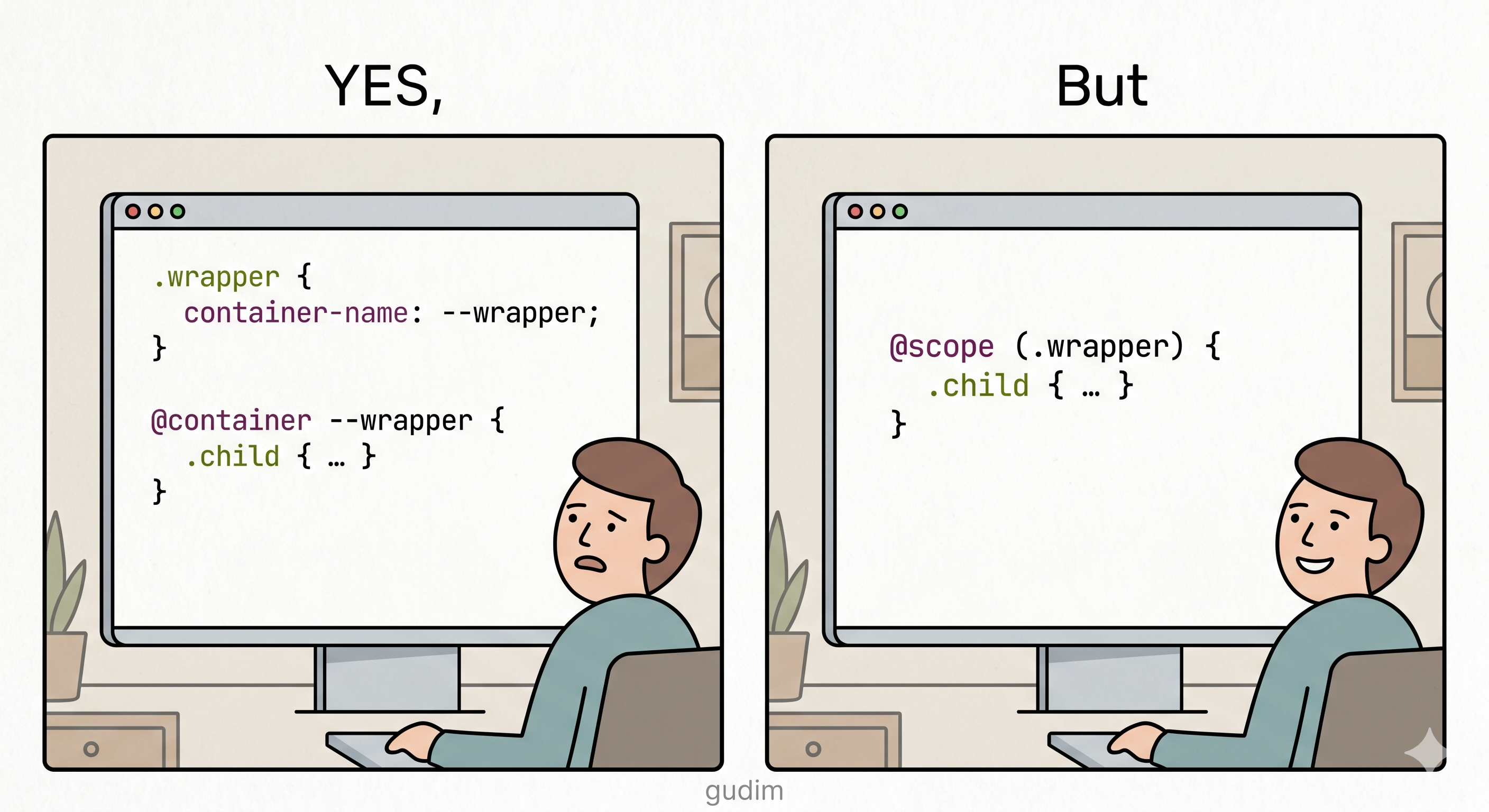 Yes, but. #CSS #scope