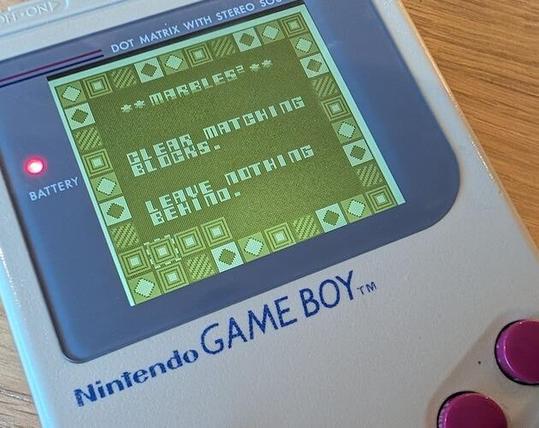 Remy's game on a game boy