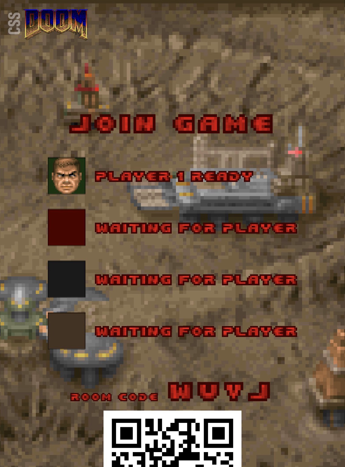 Multiplayer cssDOOM on your phone? Yeah, it works. Just no good way to control it. But yeah. It can render two scenes...
