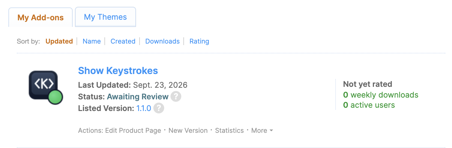 Yes, you too get an extension, Firefox. 🦊❤️(Review Pending)