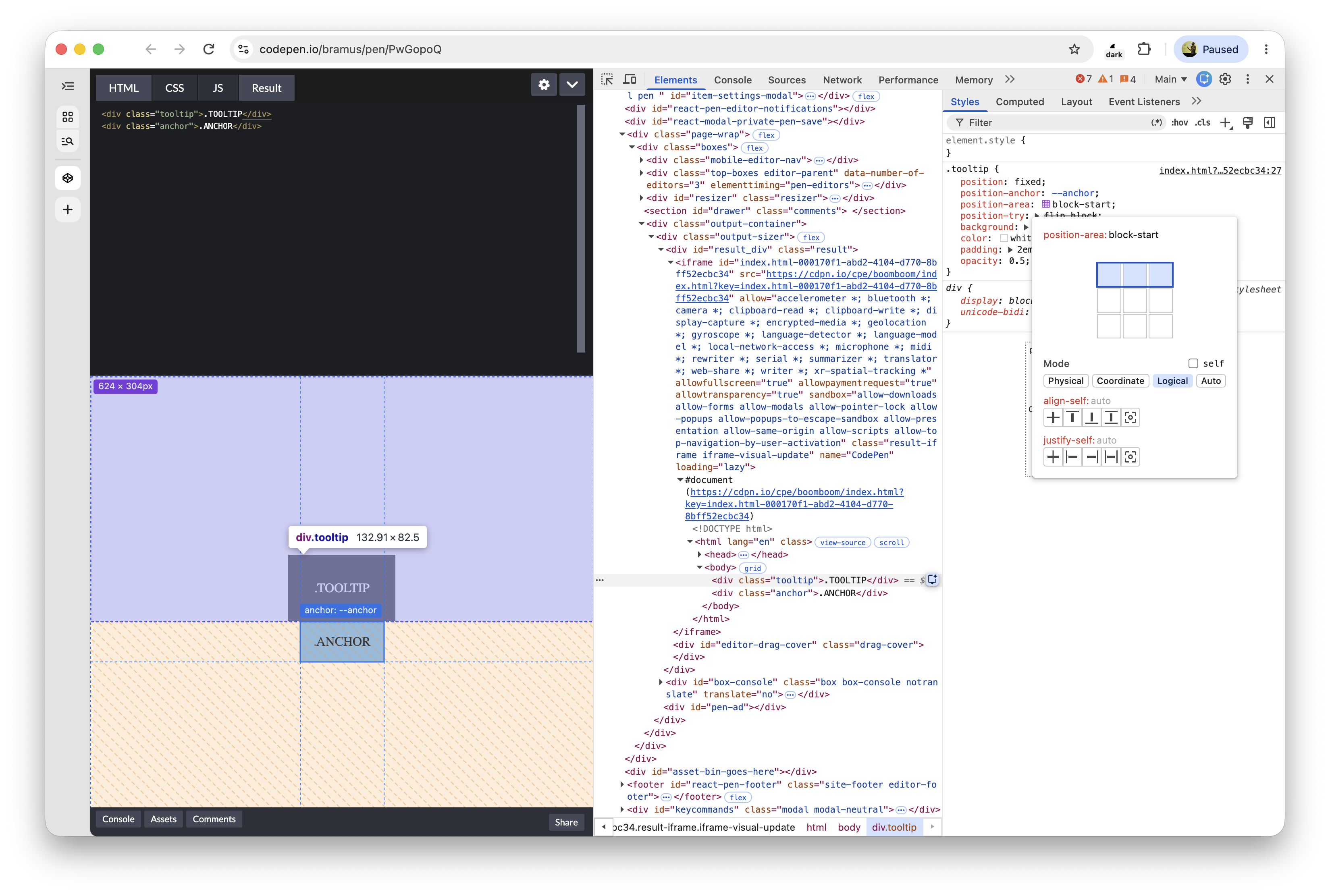 Well well, what do we have here?Try it Chrome Canary.#CSS #AnchorPositioning #DevTools