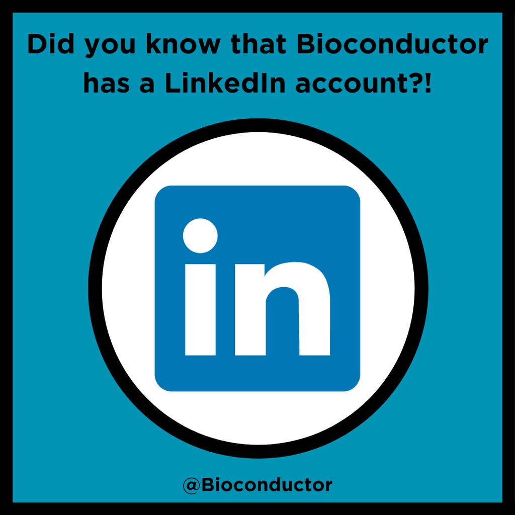 Bioconductor Linkedln promotion post