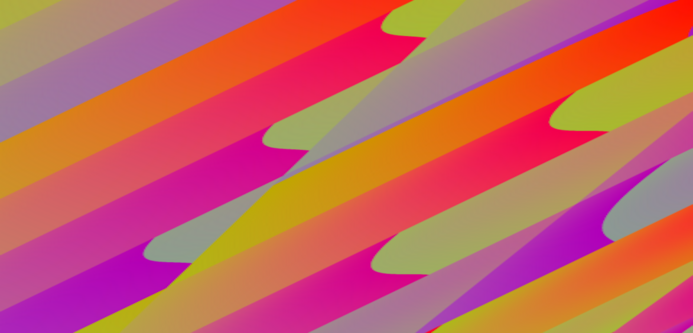colored diagonal bands