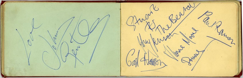 Beatles signatures featuring Paul Ramon