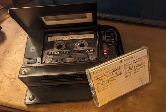 Dead tape playing on a D6 tape deck