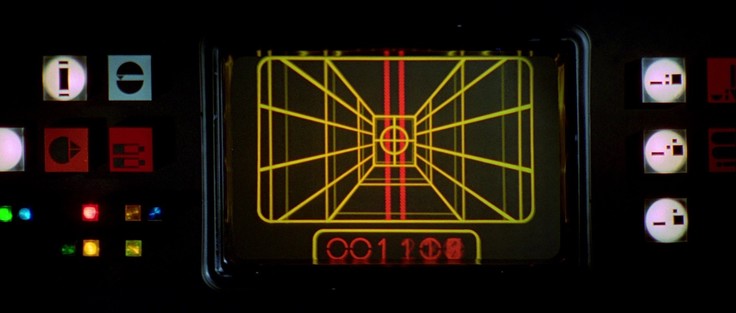 the grid like targeting computer from Star Wars
