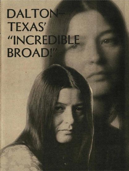Karen Dalton: Taxas' "Incredible Broad!"