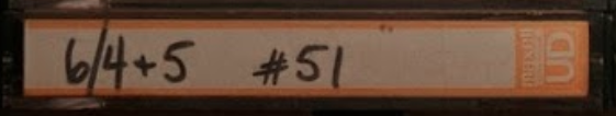 cassette spine reading 6/4 + 5 #51