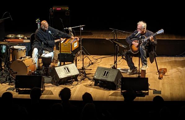 Ismaily plays harmonium, Ribot sings & plays guitar