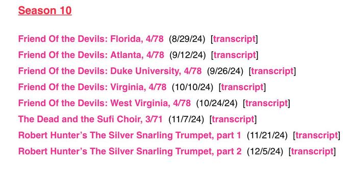 list of Season 10 episodes