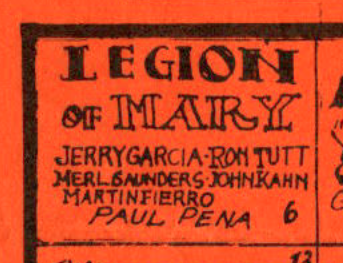 hand drawn calendar square for Legion of Mary