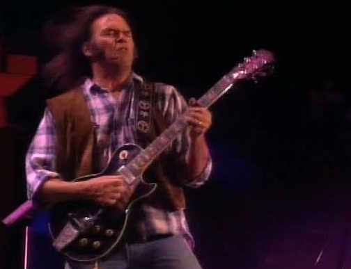 Neil Young shreds on Old Black at BobFest in '92