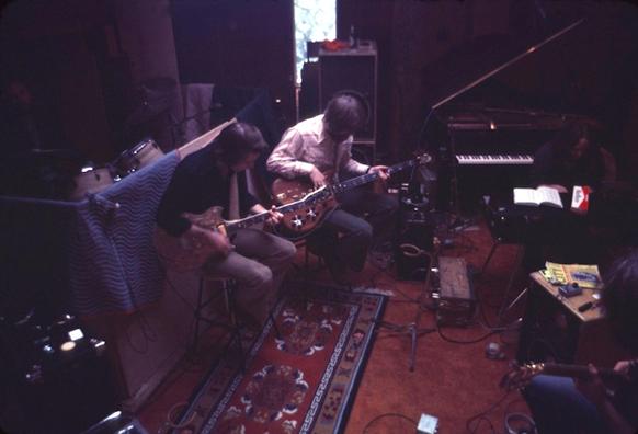 the Grateful Dead crammed into Ace's studio