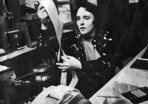 Sue Kesey runs the numbers, 1977