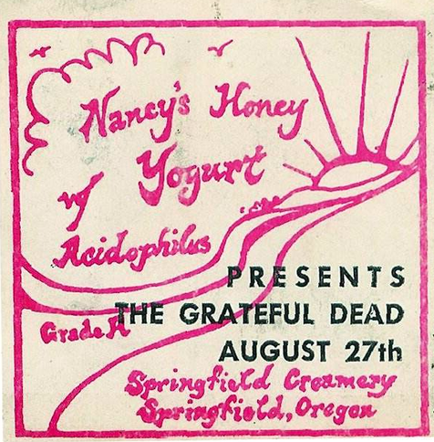 Nancy's Honey Yogurt presents the Grateful Dead August 27th