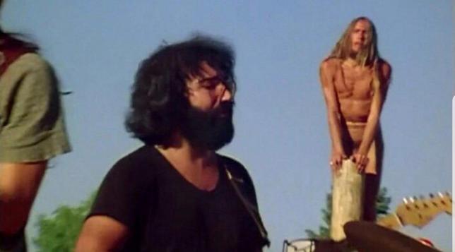 Jerry Garcia with Naked Pole Guy 