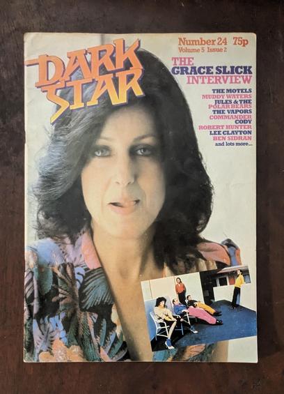 magazine called Dark Star with Grace Slick on the cover