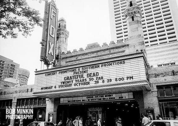 Fox Theater marquee advertising Grateful Dead
