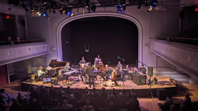 Patricia Brennan ensemble onstage 