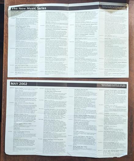 2002 tonic schedules, side B